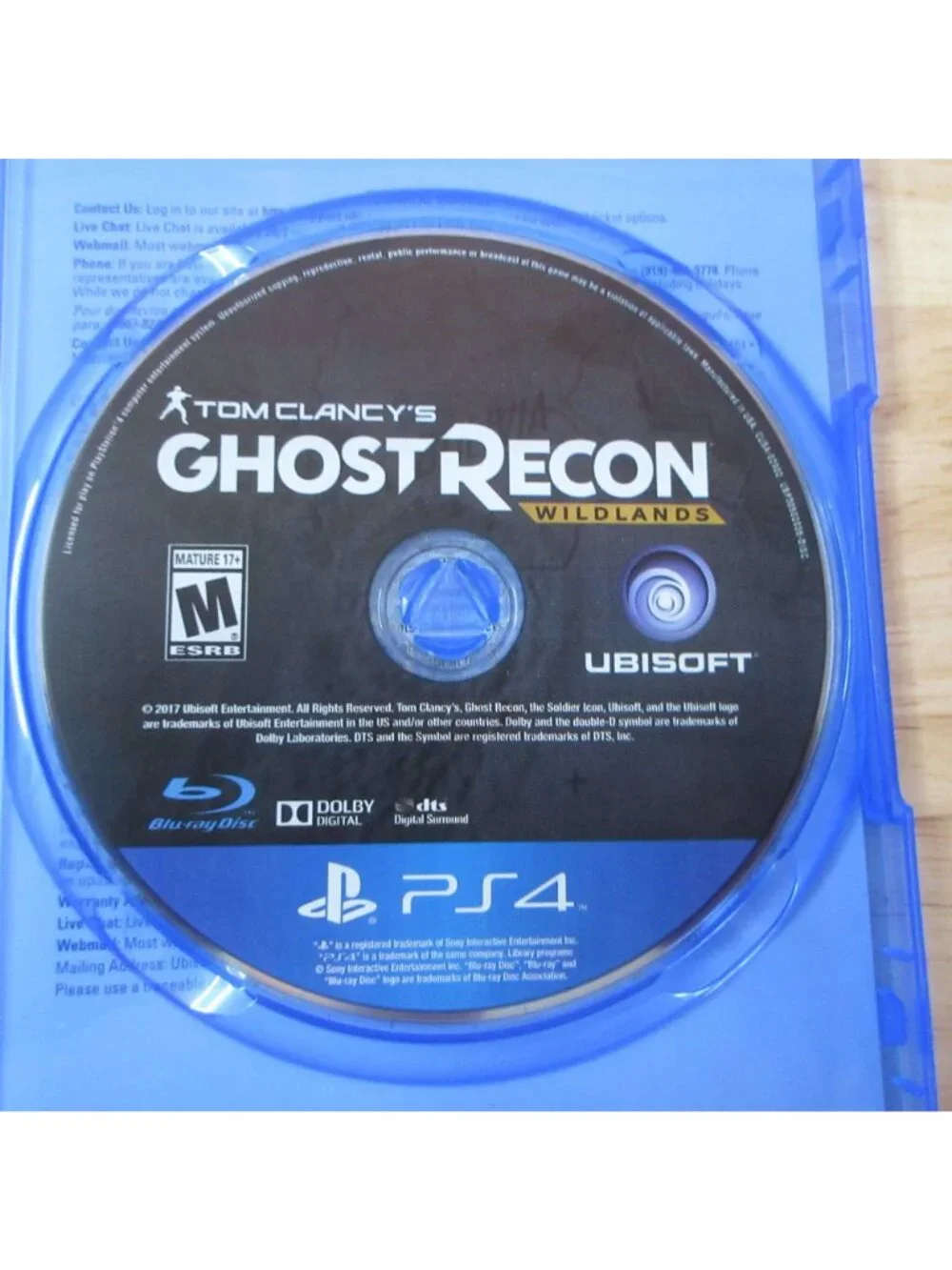LOT of 2 PS4 Action Games - Dishonored Death of the Outsider - Ghost Recon